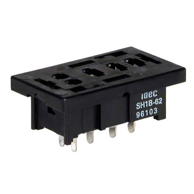 SH1B-62 RELAY SOCKET 5 POS THROUGH HOLE