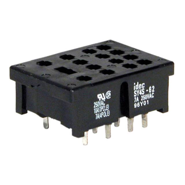 SY4S-62 RELAY SOCKET 14 POS THROUGH HOLE