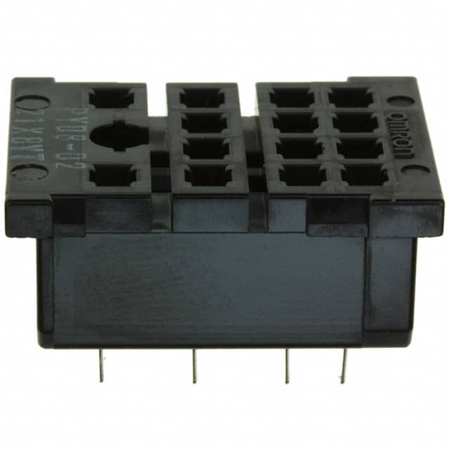 PY08-02 RELAY SOCKET 8 POS THROUGH HOLE