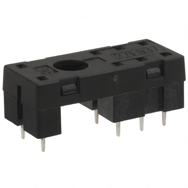 27E937 RELAY SOCKET 8 POS THROUGH HOLE