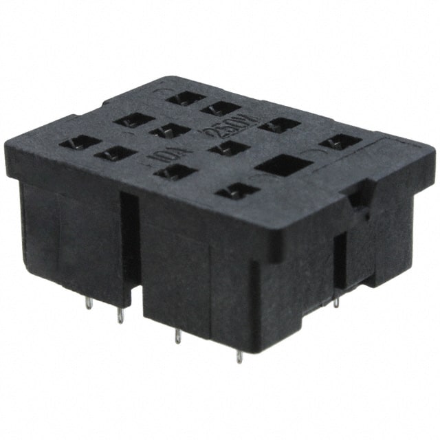 PT78603 RELAY SOCKET 11 POS THROUGH HOLE