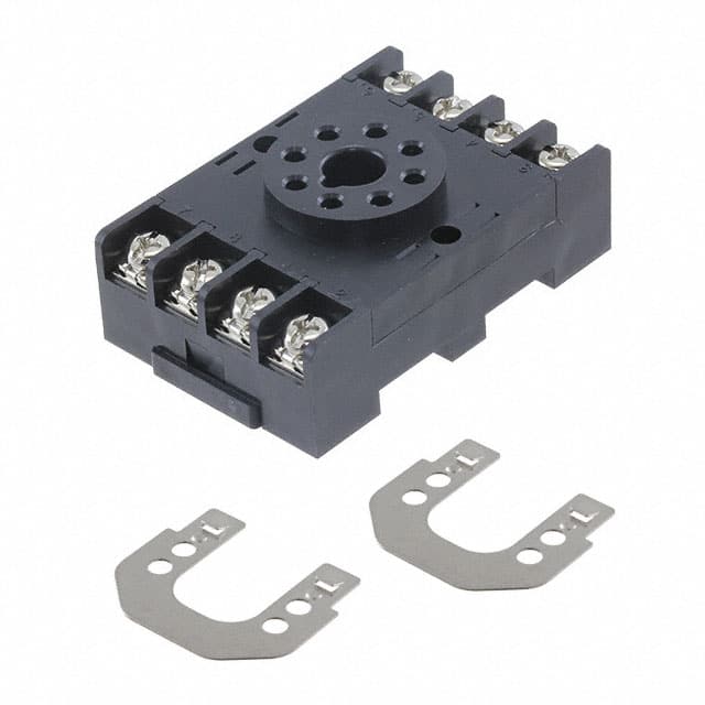 SR2P-06 RELAY SOCKET 8 POSITION DIN RAIL