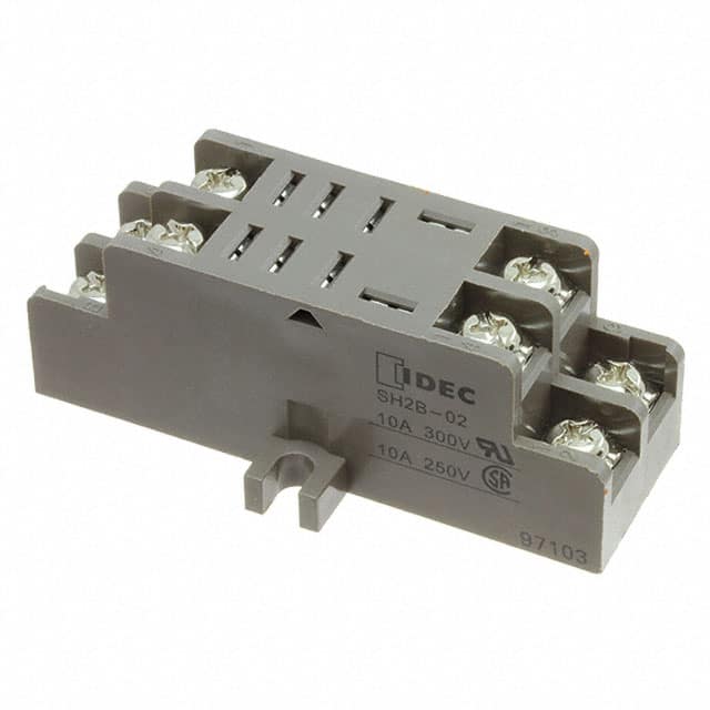 SH2B-02 RELAY SOCKET 8 POS CHASSIS MOUNT