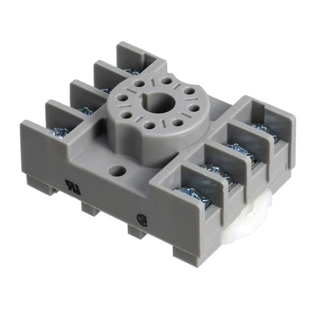 27E891 RELAY SOCKET 8 POSITION DIN RAIL
