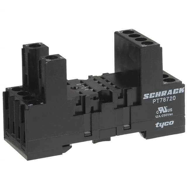 6-1415034-1 RELAY SOCKET 8 POSITION DIN RAIL