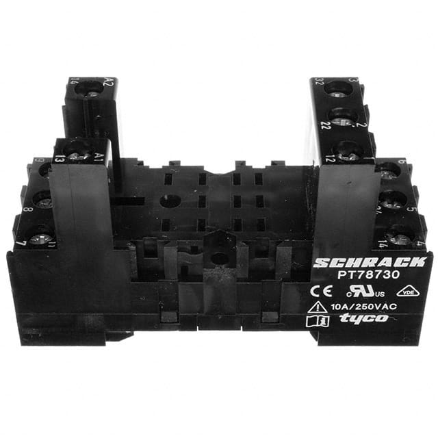 9-1415071-1 RELAY SOCKET 11 POS DIN RAIL