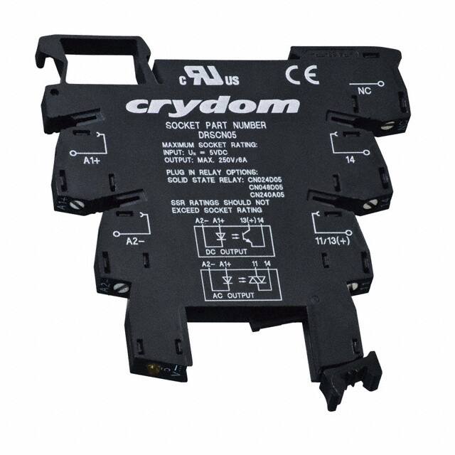 DRSCN05 RELAY SOCKET 4 POSITION DIN RAIL
