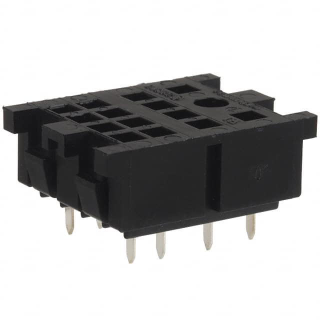27E220 RELAY SOCKET 8 POS THROUGH HOLE