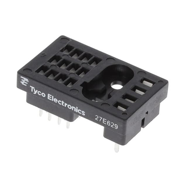 27E629 RELAY SOCKET 16 POS THROUGH HOLE