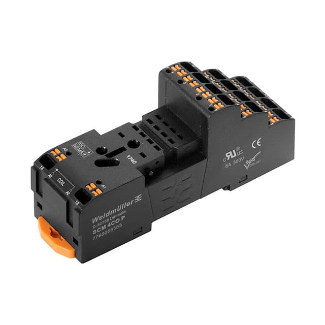 7760056363 RELAY SOCKET, IP20, 4 CO CONTACT