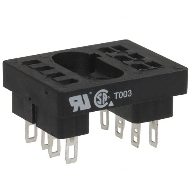 27E162 RELAY SOCKET 10 POS PANEL MOUNT