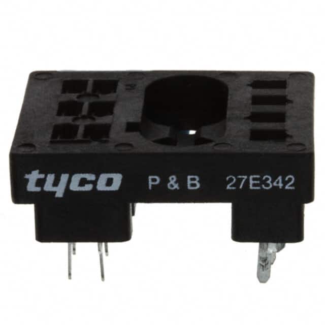 27E342 RELAY SOCKET 10 POS THROUGH HOLE