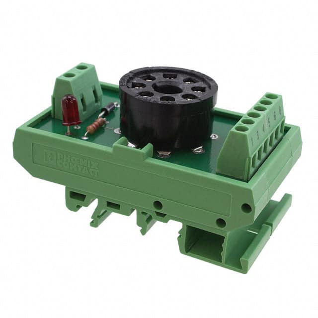 7001438 RELAY SOCKET 8 POSITION DIN RAIL