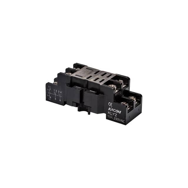KLY2 RELAY SOCKET FOR HR710-2P BLACK