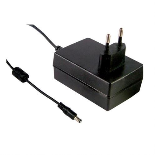 GS18E24-P1J The Mean Well USA GS18E24-P1J is a 25W AC/DC wall mount adapter providing a 24V output. It is designed for ITE (Commercial) applications and meets Level V efficiency standards.