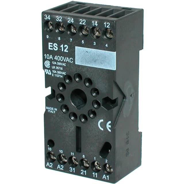 ES 12 (PF-113BE/M) RELAY SOCKET 11-PIN FOR MODULE