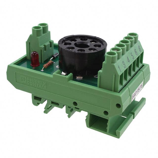 5601975 RELAY SOCKET 8 POSITION DIN RAIL