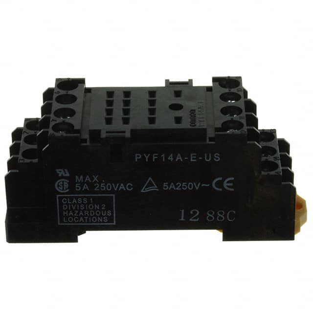 PYF14A-E-US RELAY SOCKET 14 POS DIN RAIL