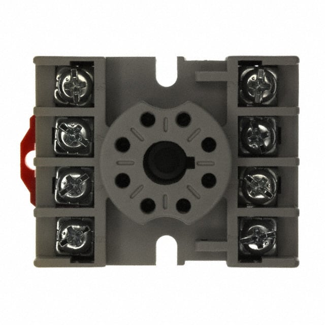 S08 RELAY SOCKET 8 POSITION DIN RAIL