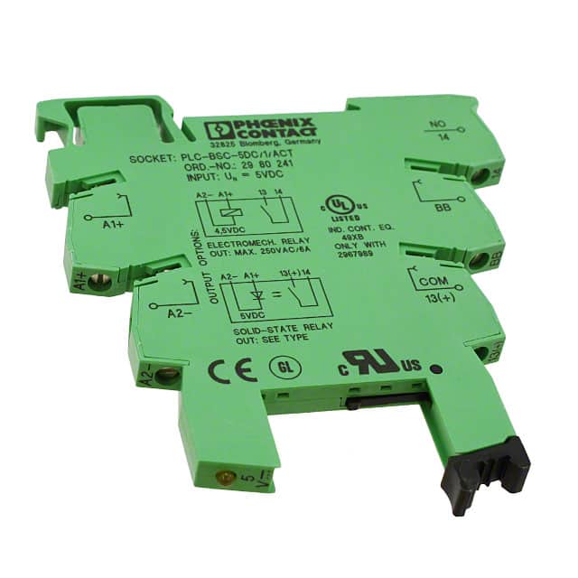 2980241 RELAY SOCKET DIN RAIL