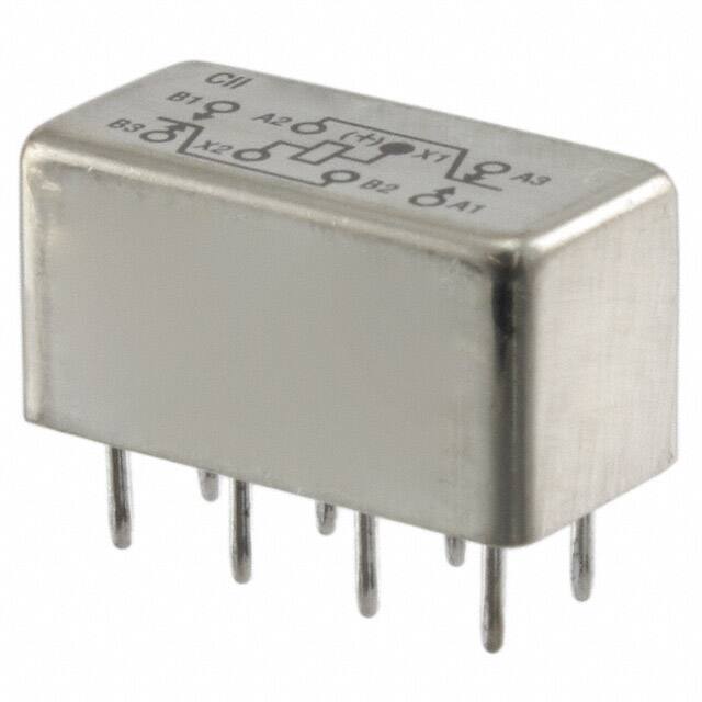 HFW1201L02M RELAY GEN PURPOSE DPDT 2A 5VDC