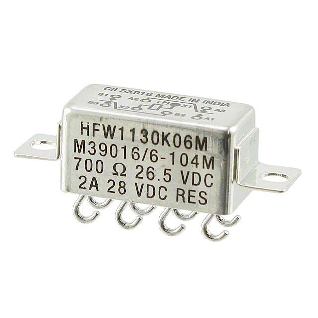 HFW1130K06M RELAY GEN PURPOS DPDT 2A 26.5VDC