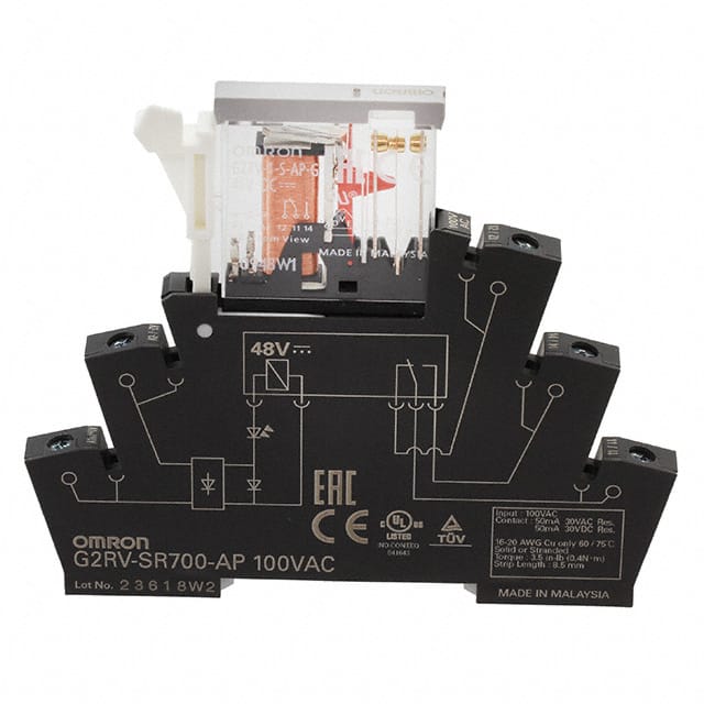 G2RV-SR700-AP AC100 RELAY GEN PURP SPDT 50MA 100VAC