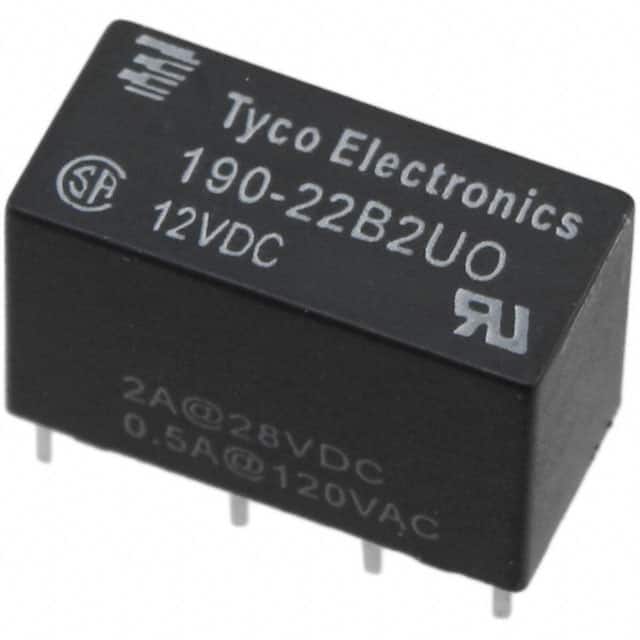 19022B2U0 RELAY GEN PURPOSE DPDT 2A 12VDC