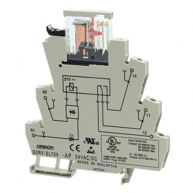 G2RV-SL700-AP DC24 RELAY GEN PURPOS SPDT 50MA 24VDC