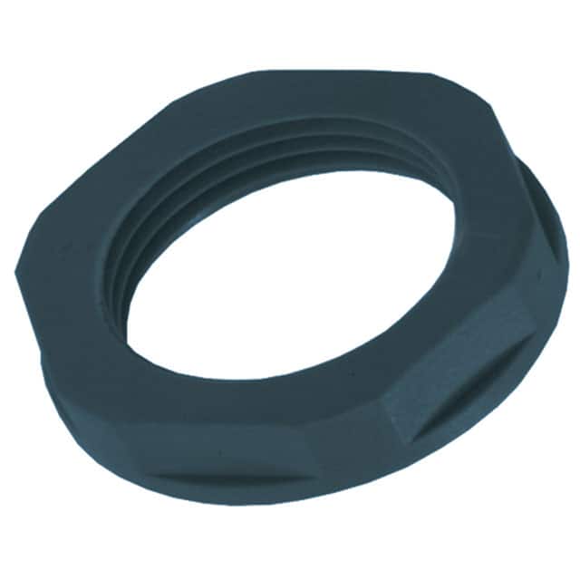 911372 LOCKNUT - 3/4" NPT, NYLON, BK