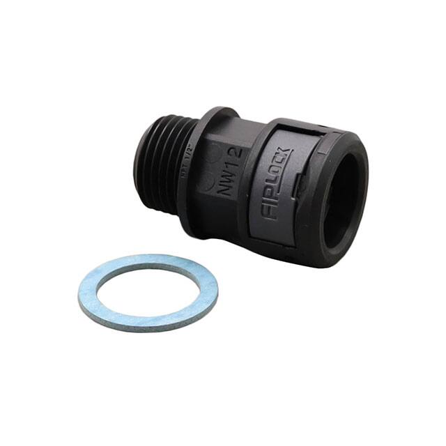 ASPA-12N02PB FIPLOCK, FITTING STRAIGHT, NW12,