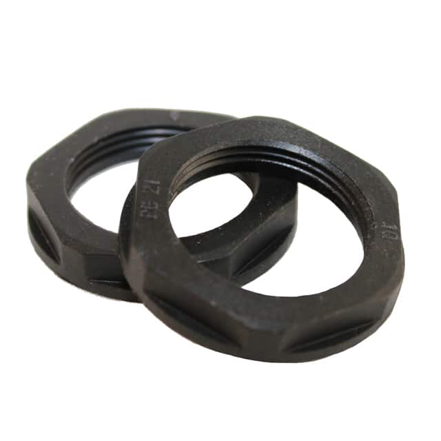 LMB-25 PLASTIC LOCKNUT M25 BLACK