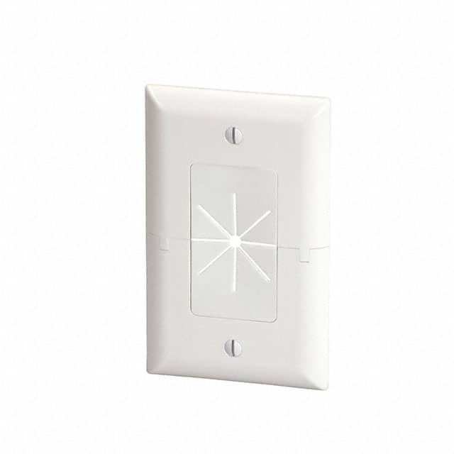 45-0017-WH SPLIT PLATE W/ FLEXIBLE OPENING,