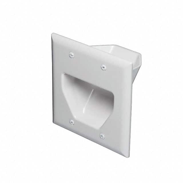 45-0002-WH 2-GANG RECESSED LOW VOLTAGE CABL