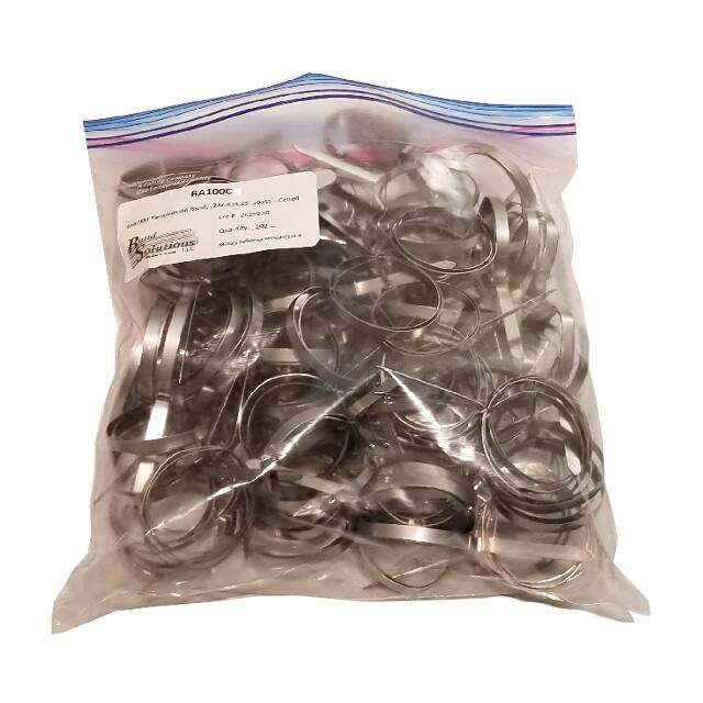BA100C 1/4"X14.25" CLAMP, COILED, 100
