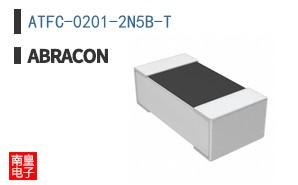 ATFC-0201-2N5B The Abracon LLC ATFC-0201-2N5B is a fixed inductor with a 2.5nH inductance. It features a 150mA current rating and 800 mOhm DC resistance, housed in a compact 0201 surface mount package.