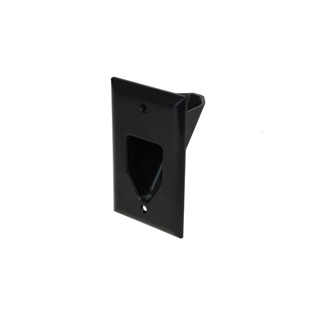 45-0001-BK SPLIT PLATE W/ FLEX OPEN - BLACK