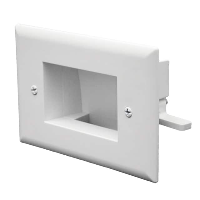 45-0009-WH SLIM CABLE PLATE - WHITE