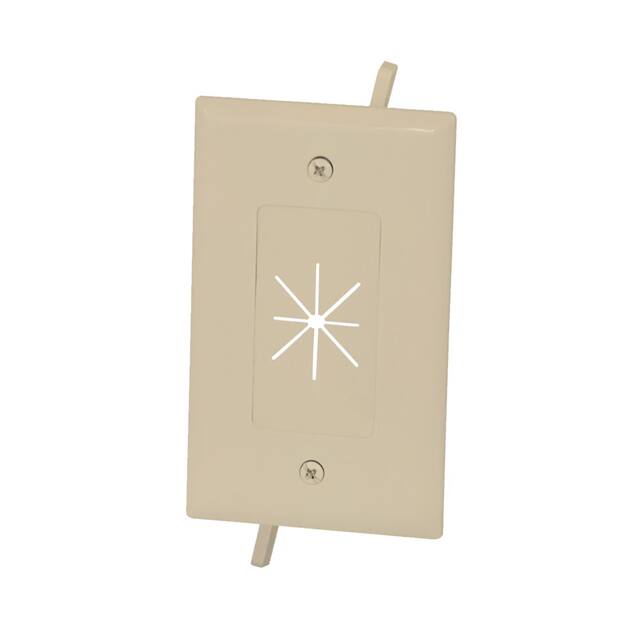 45-0014-IV FLEX OPEN PLATE, 1-GANG - IVORY
