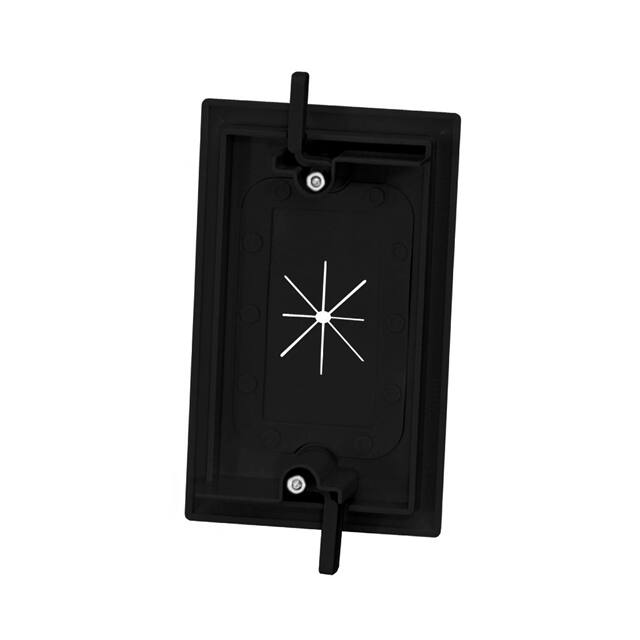 45-0014-BK FLEX OPEN PLATE, 1-GANG - BLACK