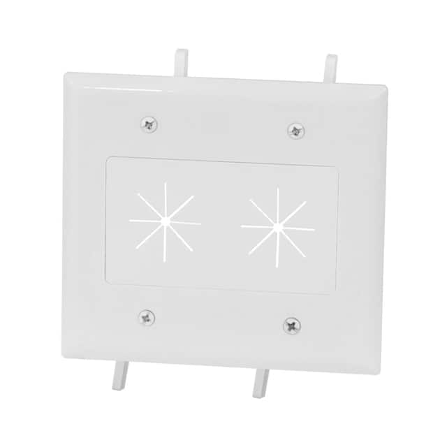 45-0015-WH 2-GANG PLATE FLEX OPEN - WHITE