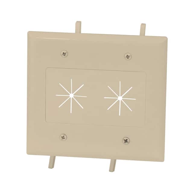 45-0015-IV FLEX OPEN PLATE, 2-GANG - IVORY
