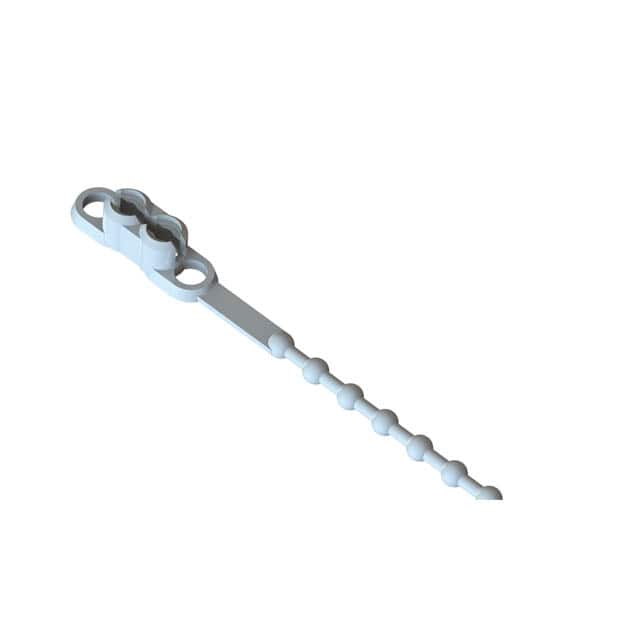 HTE-164-PE3L/1H HANKING TIE BEADED NAT 6.46" LG