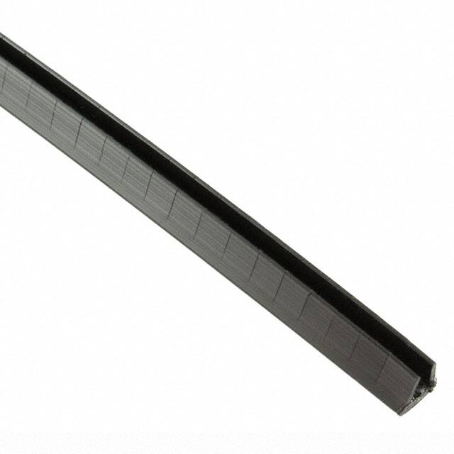 GEE144F-A-C0 GROMMET EDGE SLOT BLACK 1=100'