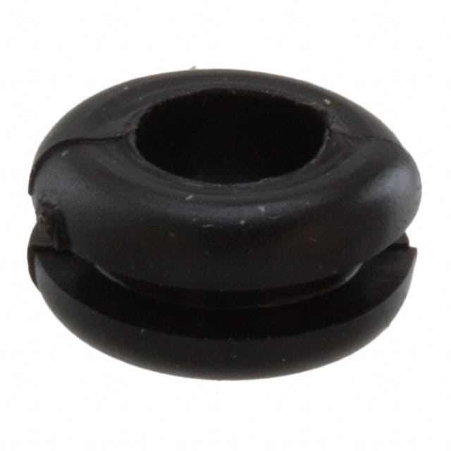 GRO025121A GROMMET 0.156" PVC BLACK
