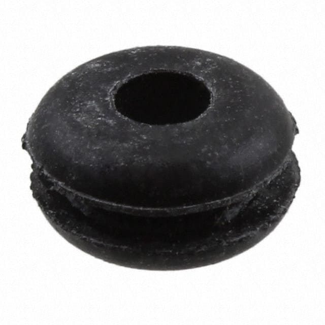 GR3041A GROMMET 0.156" RUBBER BLACK