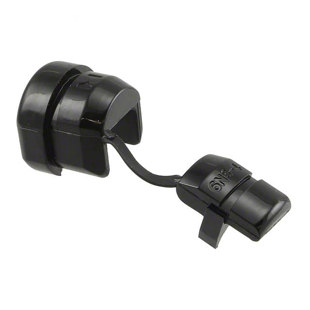 SRB-R-7 BUSHING W/STR RELIEF NYLON BLACK