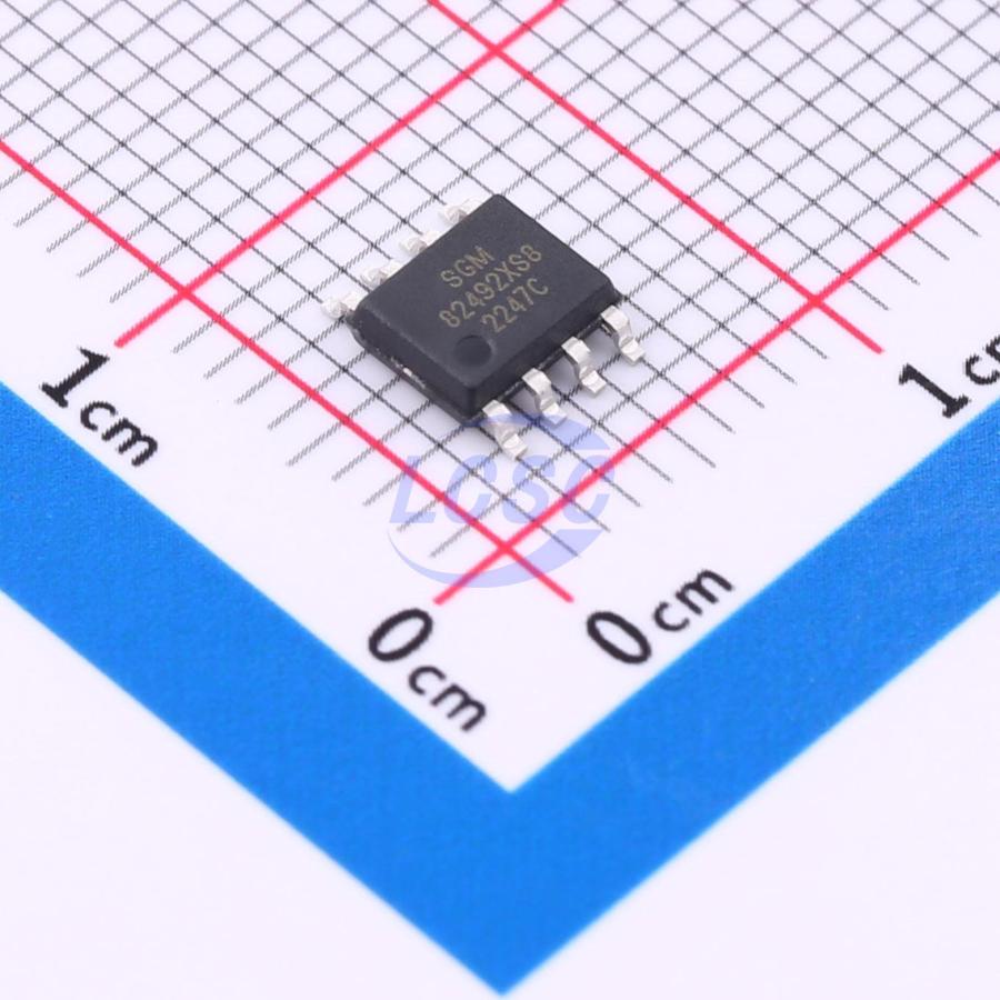 SGM8249-2XS8G/TR The SG Micro Corp SGM8249-2XS8G/TR is a dual operational amplifier offering high precision and low noise. It features an 8MHz gain-bandwidth product and rail-to-rail output swing.