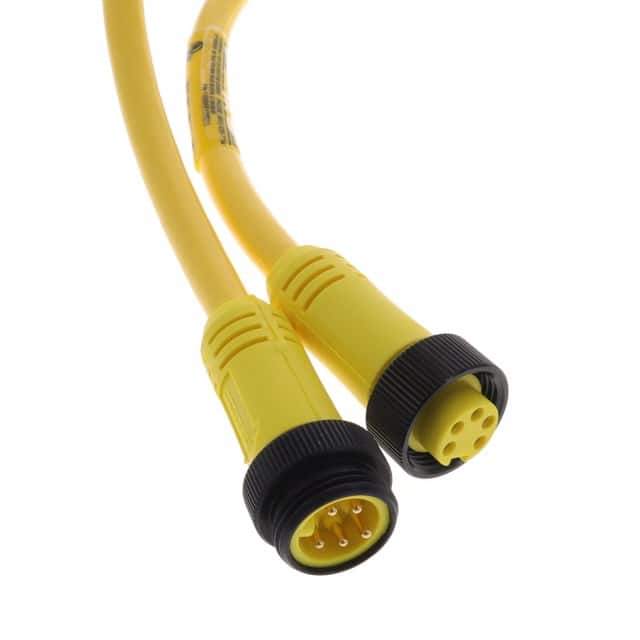 1300100102 CBL CIRC 5POS MALE TO FEM 3.28'