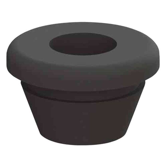 QFG-16223 GROMMET 0.390" PVC BLACK